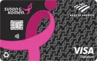 Susan G. Komen Customized Cash Rewards Credit Card Logo